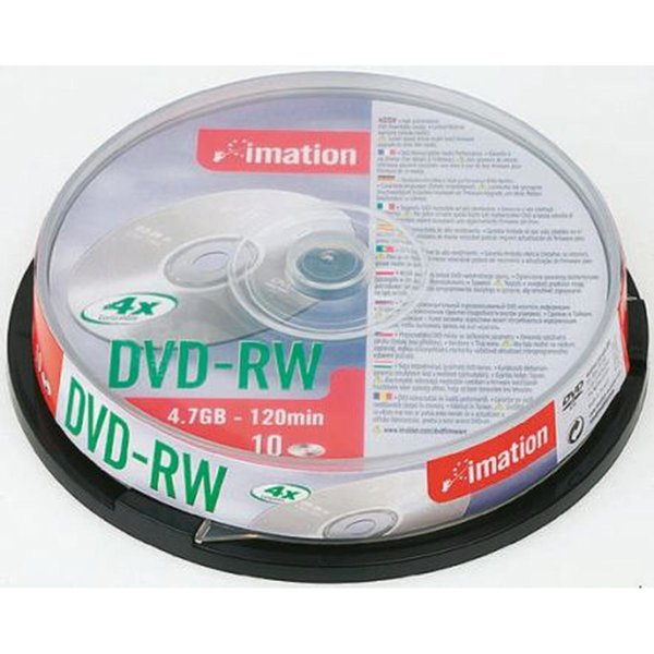 Imation DVD-RW 4.7GB 4X 10'lu Cakebox resmi