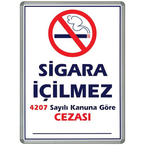 İnter Sigara içilmez Lamine Çerçeve 50x70 711-L resmi