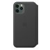 iPhone 11 Pro Deri Folyo Kılıf Siyah - MX062ZM/A (Apple Türkiye Garantili) resmi