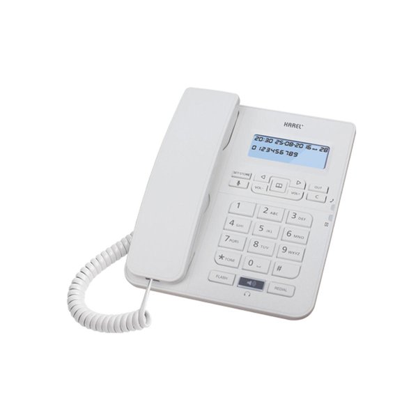 Karel Tm-145 Masaüstü Telefon Beyaz Renk resmi