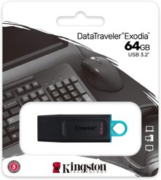 Kingston 64 gb USB 3.2 DataTrav Ex USB Bellek  resmi