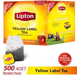Lipton Bardak Poşet Çay Yellow Label 500'lü Paket resmi