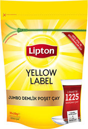 Lipton Jumbo Demlik Poşet Çay Yellow Label 20 g 35'li resmi