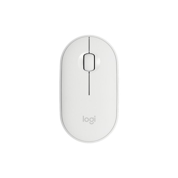 Logitech M350 Pebble Kablosuz Mouse Beyaz Renk Bluetooth 910-005716 resmi