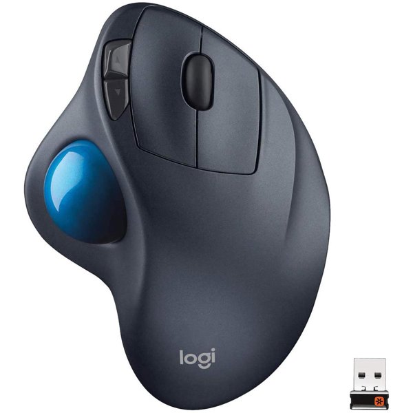 Logitech M570 Kablosuz Trackball Mouse - Siyah (910-001882) resmi