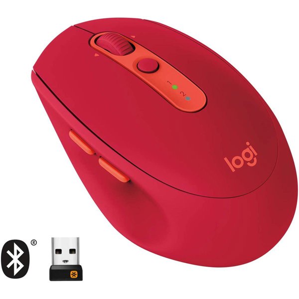 Logitech M590 Multi-Device Sessiz Kablosuz Mouse - Kırmızı (910-005199) resmi