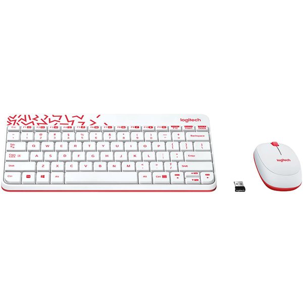 Logitech Mk240 Kablosuz Q Tr Combo Beyaz Klavye Mouse Set 920-008214 resmi