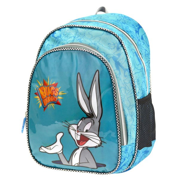 Looney Tunes Bugs Bunny Mavi İlkokul Çantası Tek Gözlü resmi