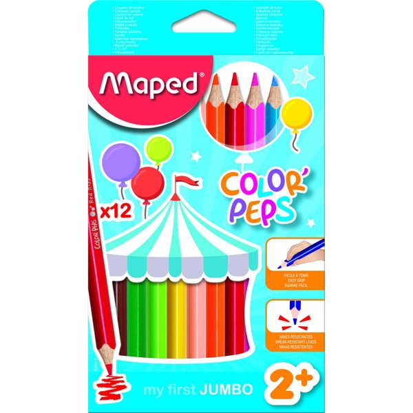 Maped Color Pep's Maxi Kuru Boya 12'li Kutu resmi