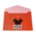 Mynote Mickey Mouse Çıtçıtlı Zarf Dosya A4 - Kırmızı resmi