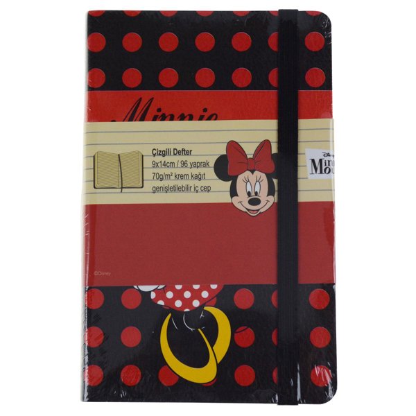 Mynote Minnie Mouse 96 Yaprak Çizgili Not Defteri 9x14 cm resmi