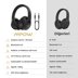 Mpow 059 Pro/Lite Kafaüstü Mikrofonlu Bluetooth Kulaklık 60 Saat Müzik Siyah resmi