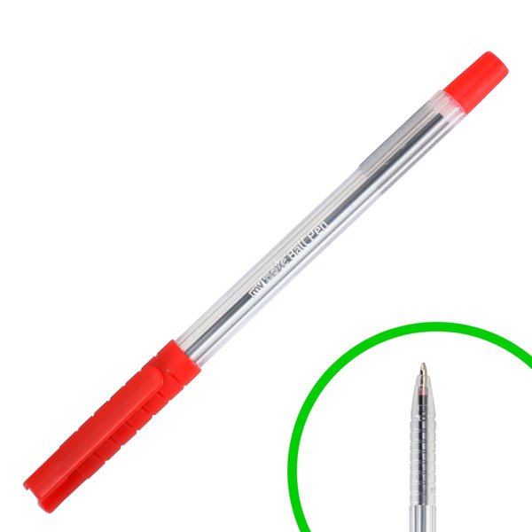 Mynote Ball Pen Tükenmez Kalem 0.7 mm 50'li Paket Kırmızı resmi