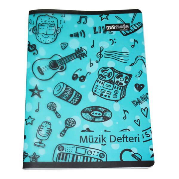 Mynote Melody Müzik Defteri A4 Plastik Kapak 40 Yaprak resmi