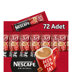 Nescafe 3'ü 1 Arada Kahve 17,5 g 72'li Paket resmi