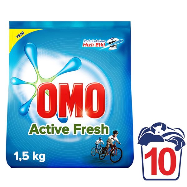 Omo Toz Çamaşır Deterjanı Active 1.5 Kg resmi