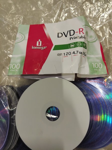 OUTLET Iomega IDSP100PR DVD-R Printable 16X 4.7 GB Robotik 90 Adet resmi
