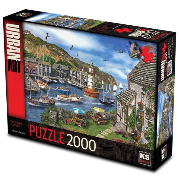 KS Games Village Harbour Puzzle 2000 Parça resmi