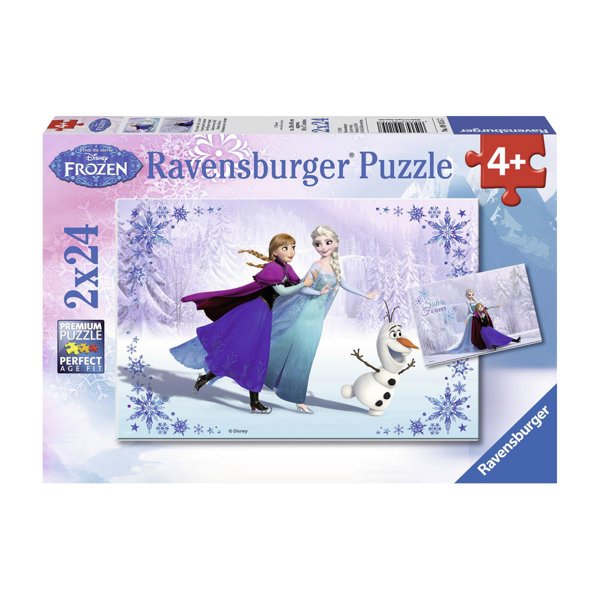 Ravensburger 2X24 Parçalı Wd Frozen Puzzle resmi
