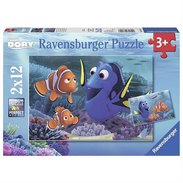 Ravensburger Kayıp Balık Dori 2X12 Parça Çocuk Puzzle resmi