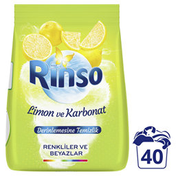 Rinso Limon Karbonat Renkliler Ve Beyazlar İçin Toz Çamaşır Deterjanı 6 kg resmi