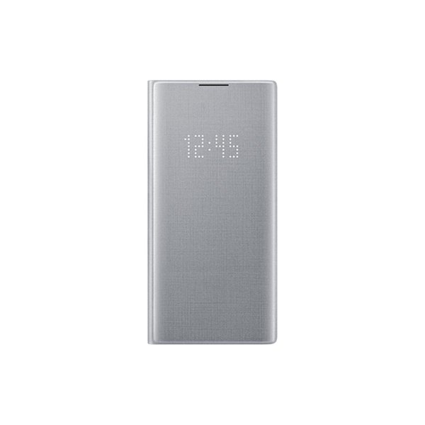 Samsung Galaxy Note 10 Plus Gümüş Led View Kılıf - EF-NN975PSEGTR resmi