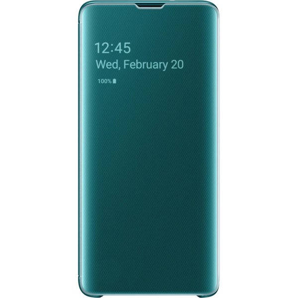 Samsung  Galaxy S10 Clear View Kılıf Yeşil - EF-ZG973CGEGWW (Samsung Türkiye Garantili) resmi