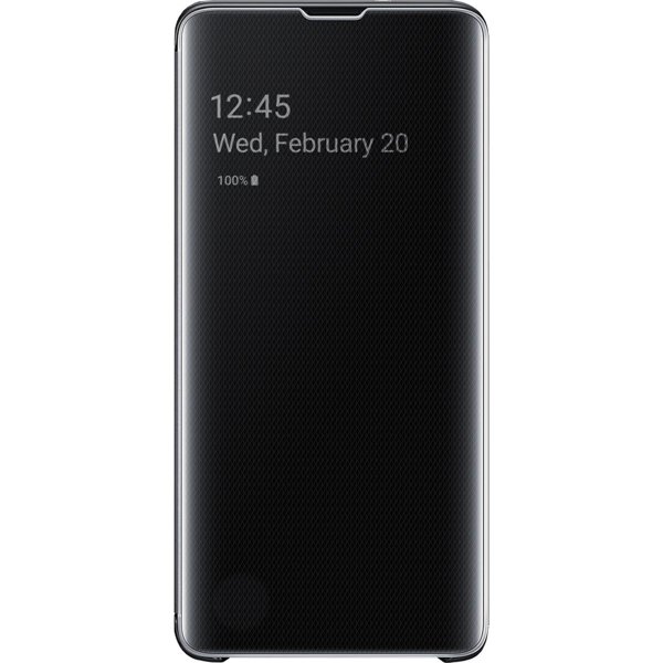 Samsung S10 Clear View Kılıf Siyah - EF-ZG973CBEGWW (Samsung Türkiye Garantili) resmi