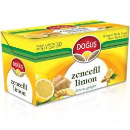 Doğuş Zencefil Limon Bardak Poşet Çay 20'li Paket resmi