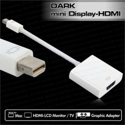 Dark Mini DisplayPort-HDMI Dönüştürücü resmi