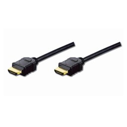 Digitus HDMI Kablo Altın Uçlu Siyah 2m FHD resmi