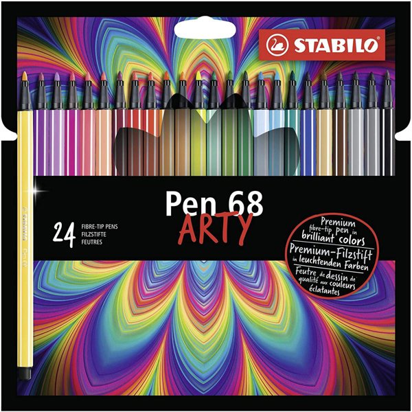 Stabilo Pen 68 Arty Keçe Uçlu Kalem Seti 24'lü resmi