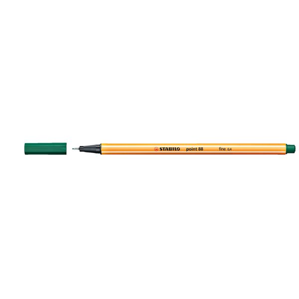 Stabilo Point 88/53 - 0,4 mm İnce Keçe Uçlu Kalem Çam Yeşili resmi