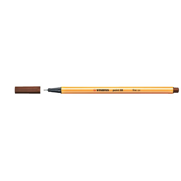 Stabilo Point 88/45 0.4 mm İnce Keçe Uçlu Kalem Kahverengi resmi