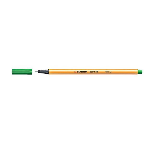 Stabilo Point 88/36 İnce Keçe Uçlu Kalem 0.4 mm Yeşil resmi