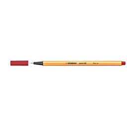 Stabilo Point 88/50 İnce Keçe Uçlu Kalem 0.4 mm Koyu Kırmızı resmi