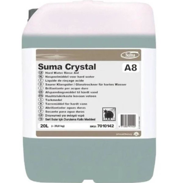 Suma Crystal A8 20L Sert Sular İçin Bulaşık Makinesi Durulama Maddesi resmi