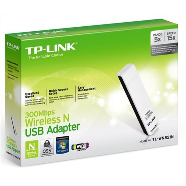 TP-LINK TL-WN821N 300 Mbps N Kablosuz WPS USB Adaptör resmi