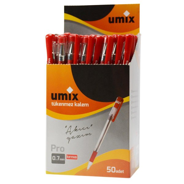 Umix Pro 0.7 Mm 50'li Kutu - Kırmzı resmi