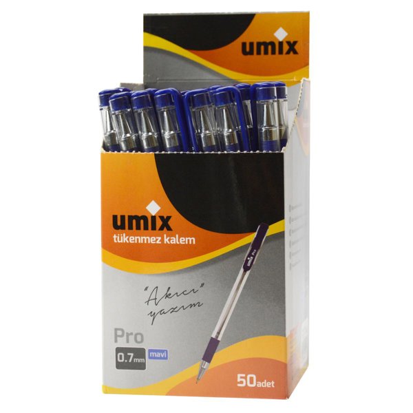 Umix Pro 0.7 Mm 50'li Kutu - Mavi resmi