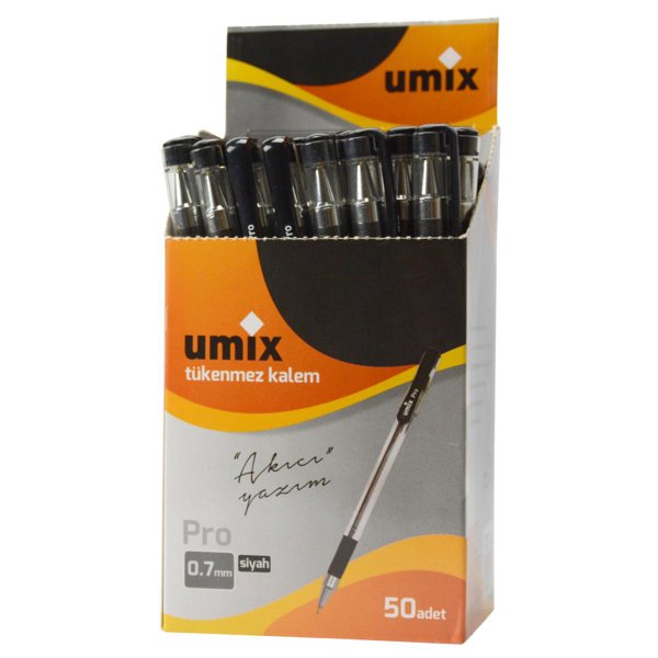 Umix Pro 0.7 Mm 50'li Kutu - Siyah resmi