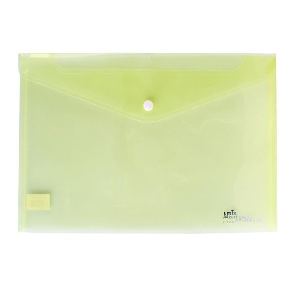 Umix Çıtçıtlı Şeffaf Zarf Dosya Sarı U1120 resmi