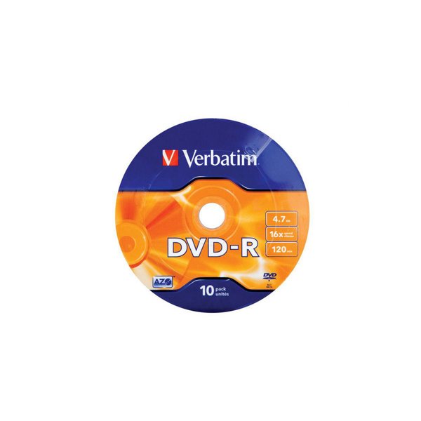 Verbatim DVD-R 16X 4,7 GB 10'lu Wrap Matt Silver ( 43729 ) resmi