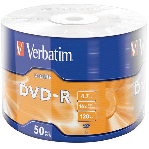 VERBATIM 43791 DVD-R 50 Adet Spindle 16x4.7GB resmi