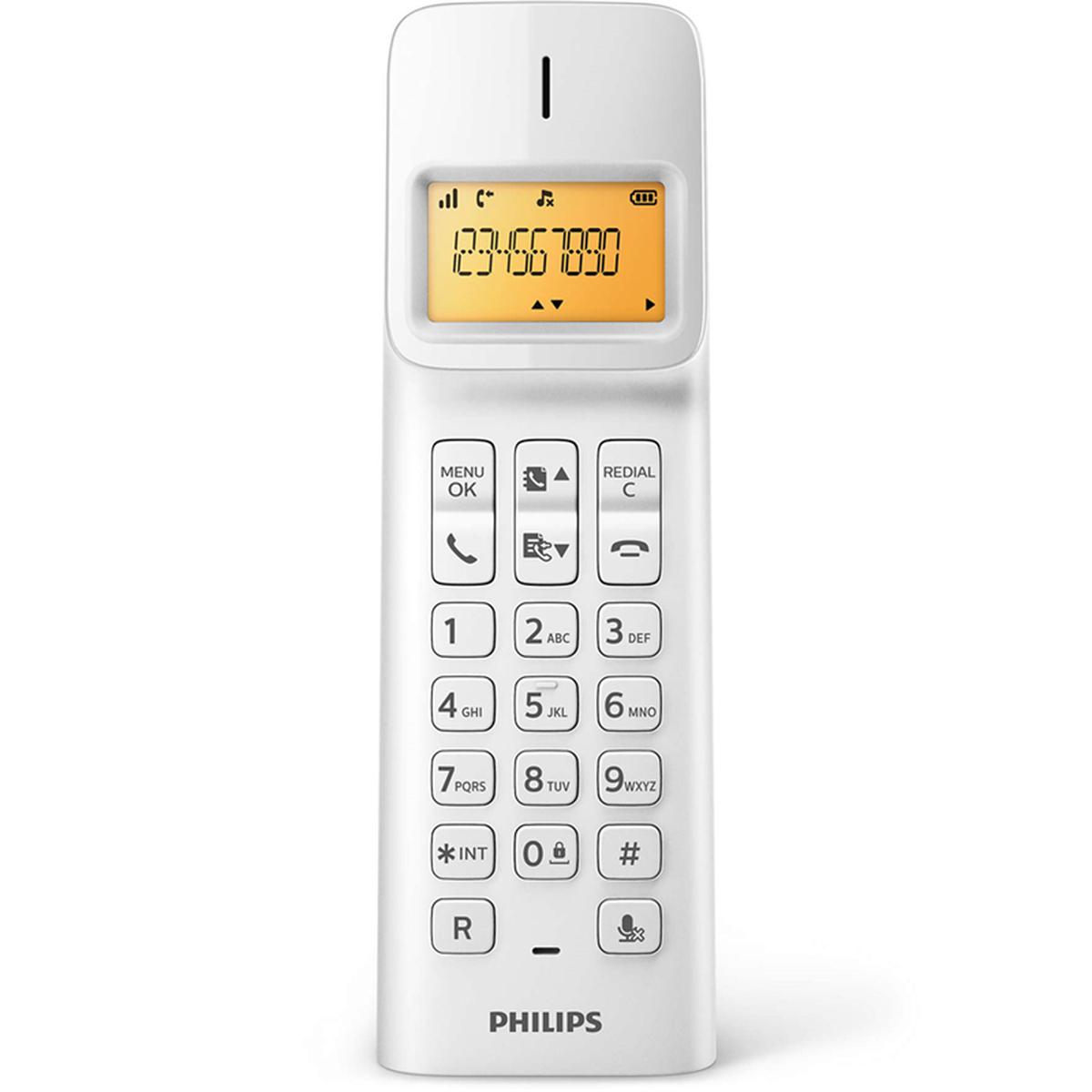 PHILIPS D1401W/TR Kablosuz Dect Telefon Beyaz      resmi