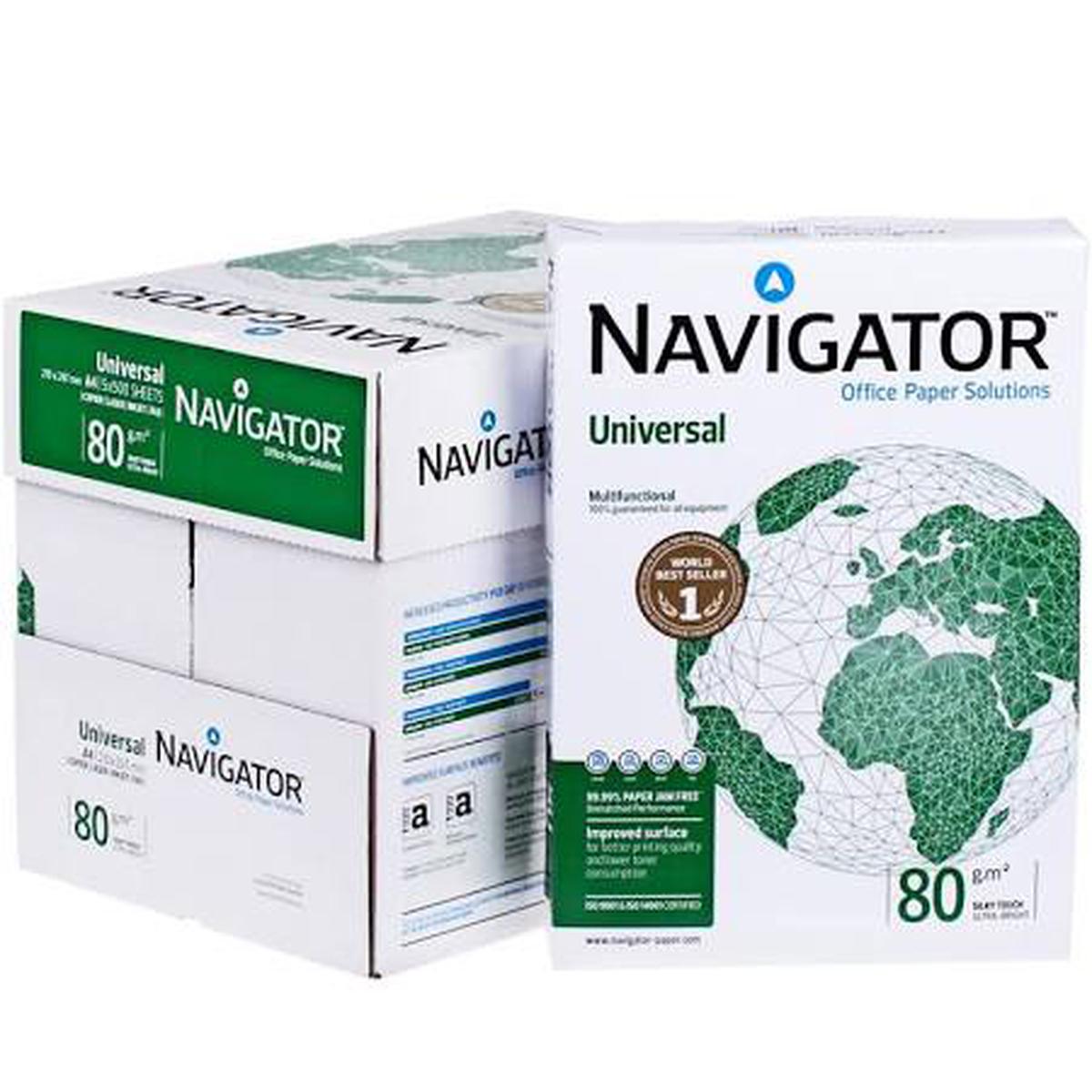 Navigator A4 Fotokopi Kağıdı 80 g 1 Koli 5 Paket 2500 Yaprak resmi