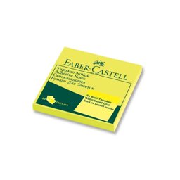 Faber-Castell Yapışkanlı Notluk 75x75 Fosforlu Sarı resmi