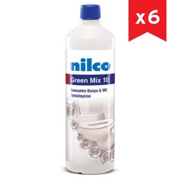 Nilco Green Mix 10 Konsantre Banyo & WC Temizleme Ürünü 1l 6 Adet resmi