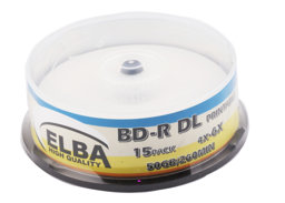 Elba Blu-Ray BD-R 6X 50GB 15'li Cake Box Printable resmi