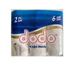Dodo Rulo Havlu 6'lı Paket resmi